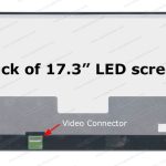 LP173WF4(SP)(D1) – 17.3″ FHD screen – 30-Pin eDP Bottom-Left Connector – Matte Surface