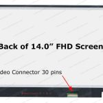 14.0″ FHD LCD Screen – 30-Pin eDP Bottom-Right Connector – SLim Profile
