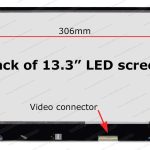 13.3″ WXGA Screen – Bottom-Right 40-Pin Connector – Glossy Surface – Slim – LED Backlight