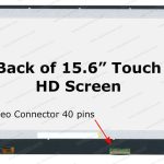 15.6″ WXGA LCD Screen – 40-Pin eDP Bottom-Right Connector – No Mounting Brackets – Built-in Touch Digitizer